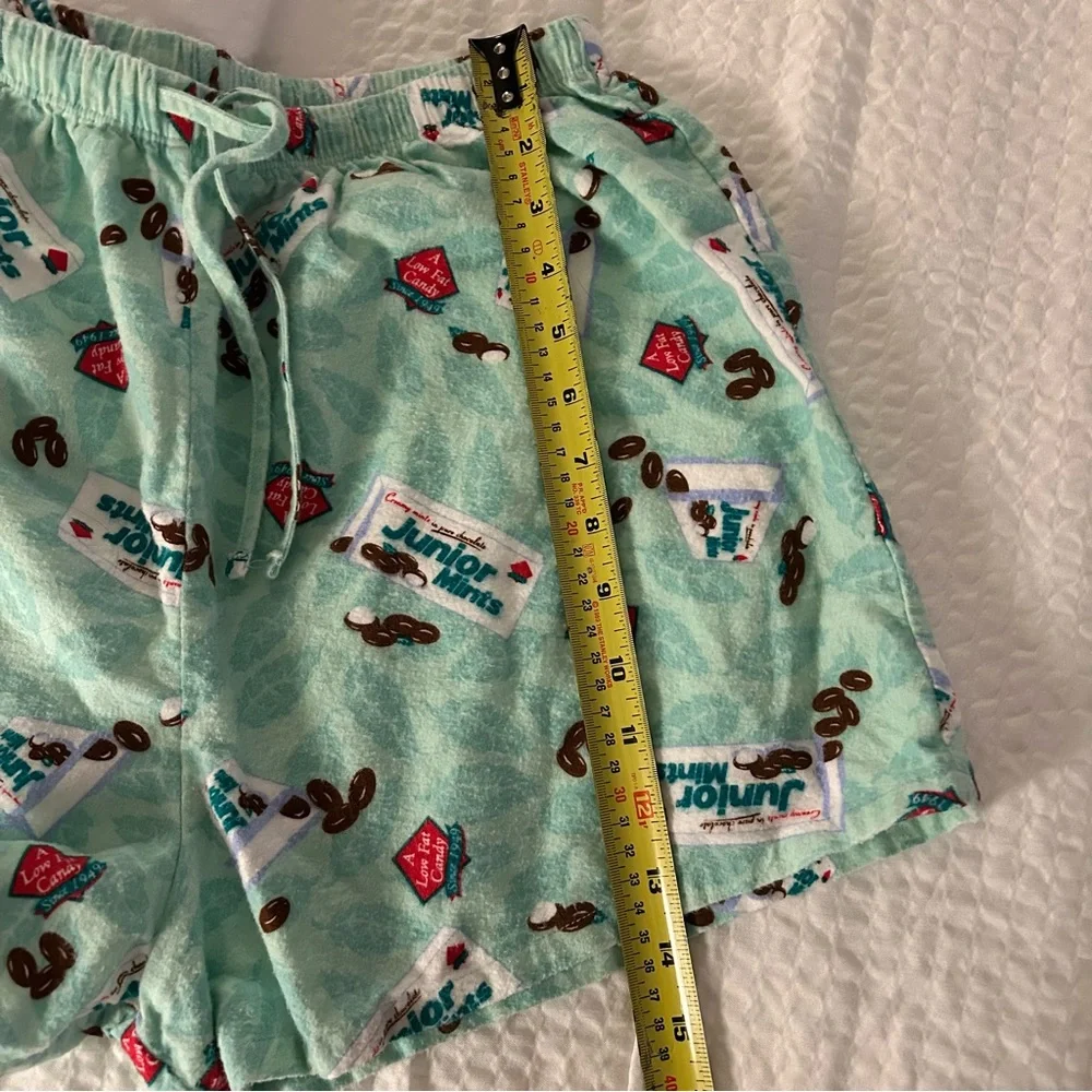 Vtg Junior Mints Pajama Shorts Y2K Cyber Generation Large